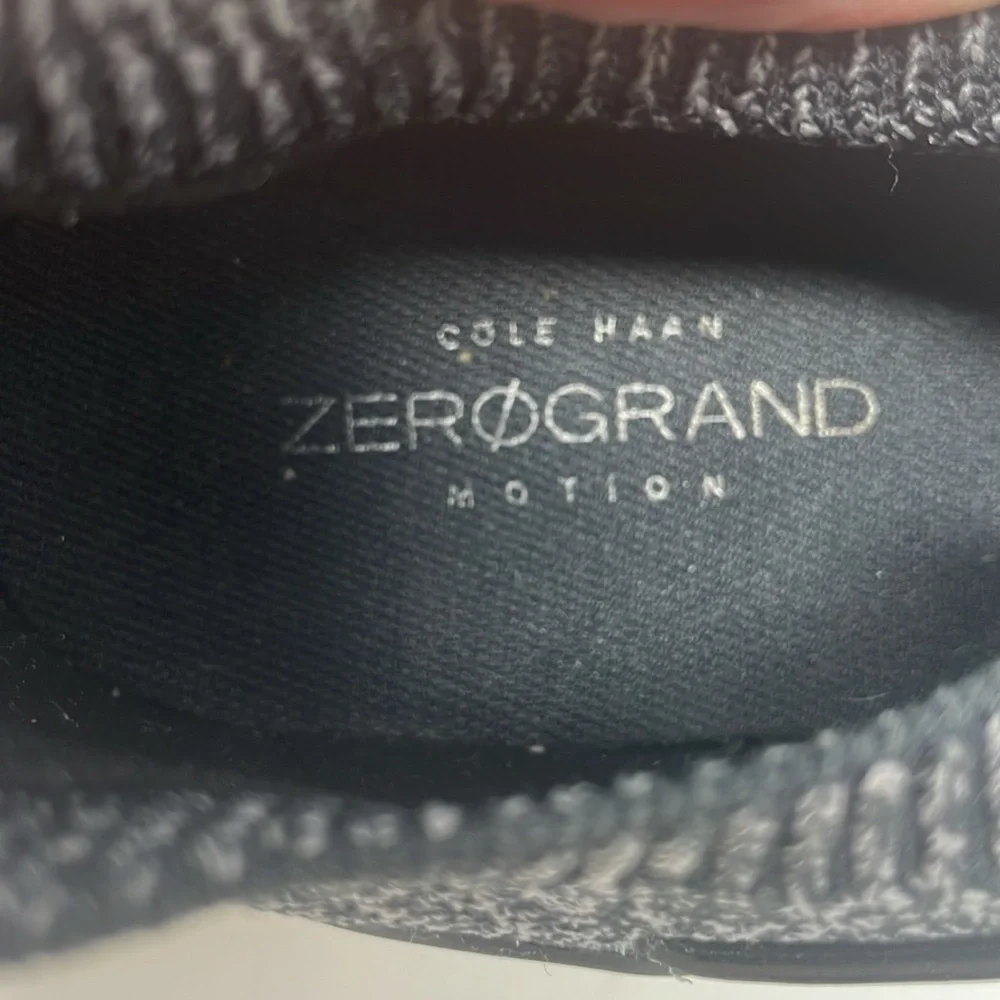 Cole Haan Zerogrand Black White Knit Sneakers Size 6 Excellent Condition